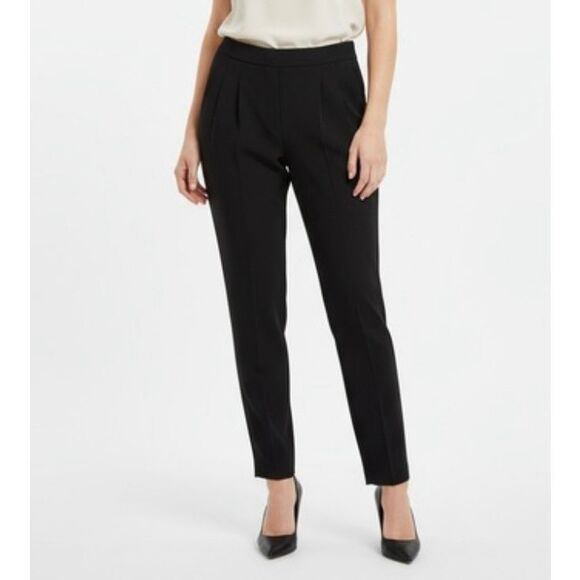 Aritzia Babaton black seam front pull on tapered pant 6 - Picture 1 of 11